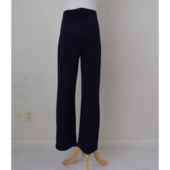 Love Nation Navy High Rise Straight‎ Leg Pants Size Large - Picture 7 of 9